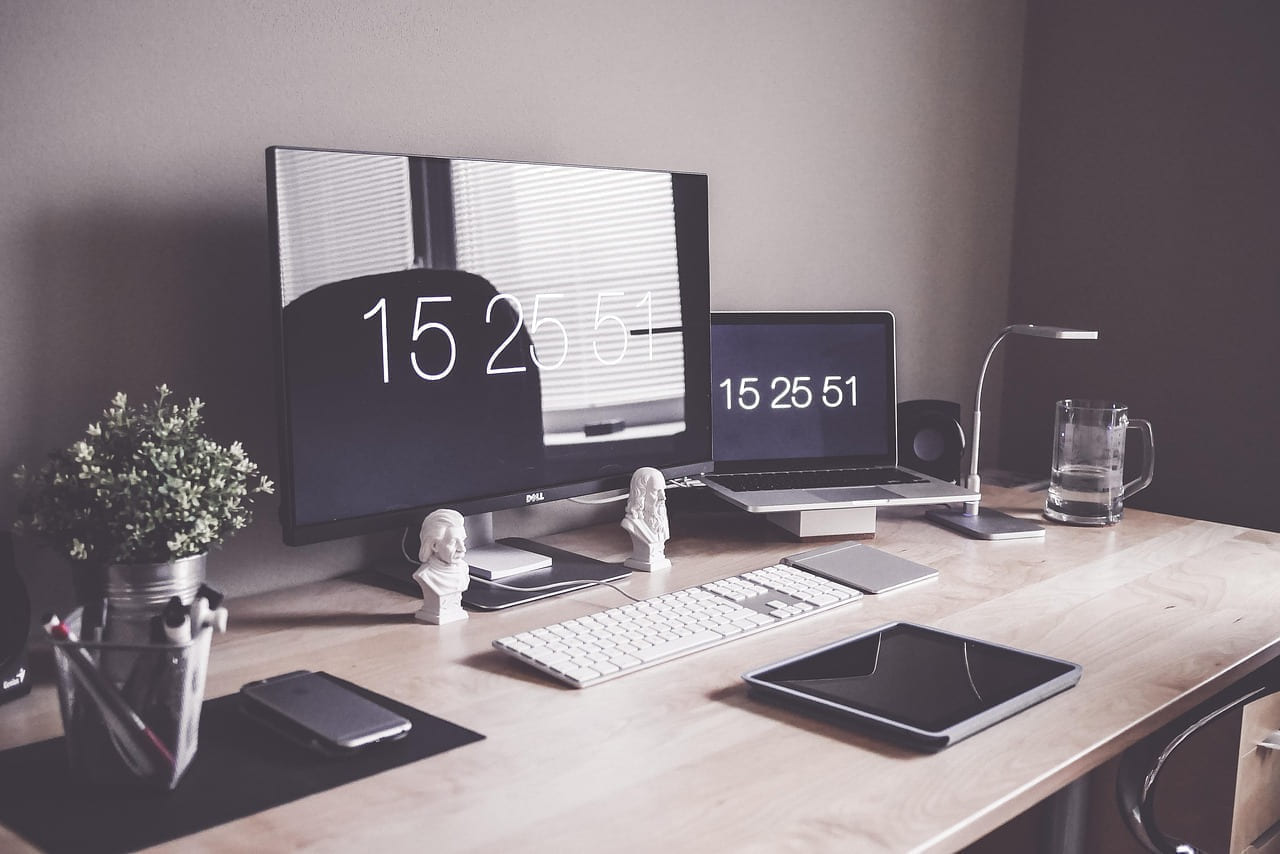 home office, computer, desk, display, iphone, keyboard, laptop, luxury, macbook, modern, organized, table, tablet, technology, work place, home office, computer, computer, computer, computer, desk, laptop, technology, technology, technology, technology, technology on The Tech Shelf